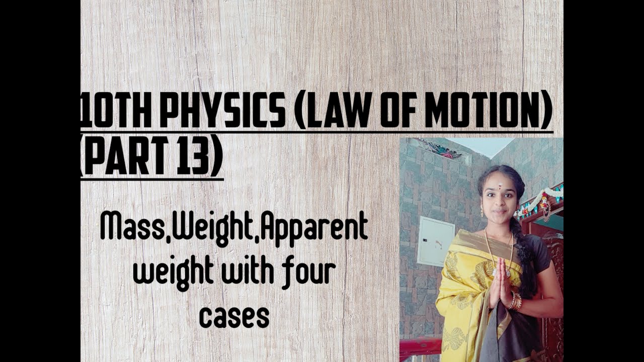 Mass,weight,apparent weight with four cases at page 10 and 11