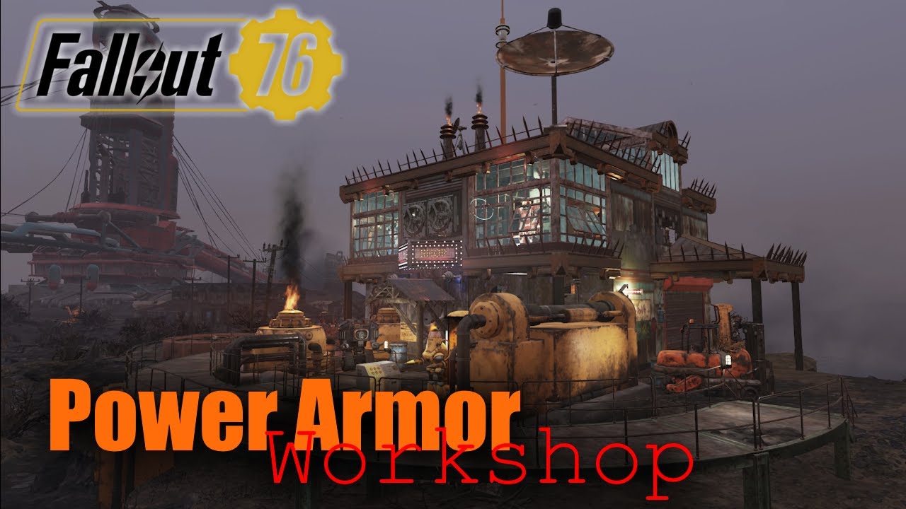 Fallout 76 Camp Build : Power Armor Workshop