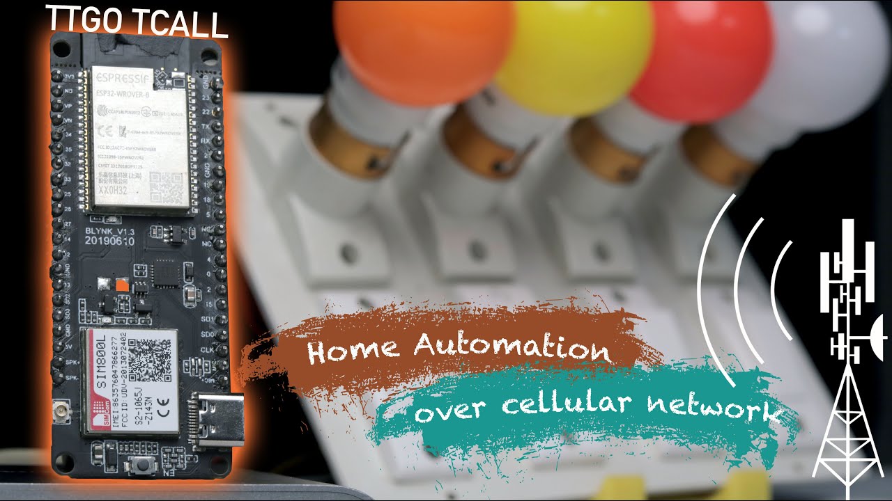 GSM/GPRS Home Automation using Blynk | TTGO TCall board | ESP32 Projects