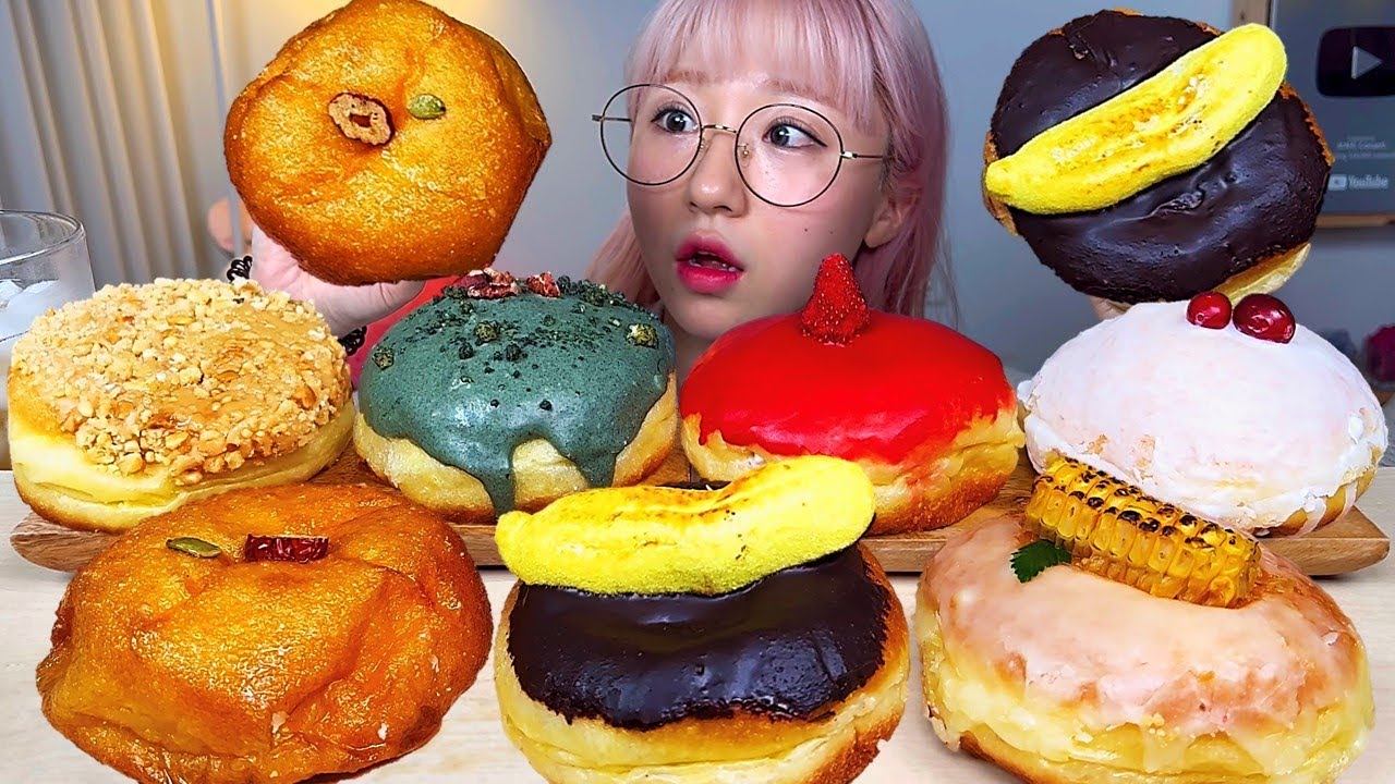 도넛정수 막걸리도넛🍶 한국식 도넛 개성도넛 디저트 먹방 Dessert Mukbang