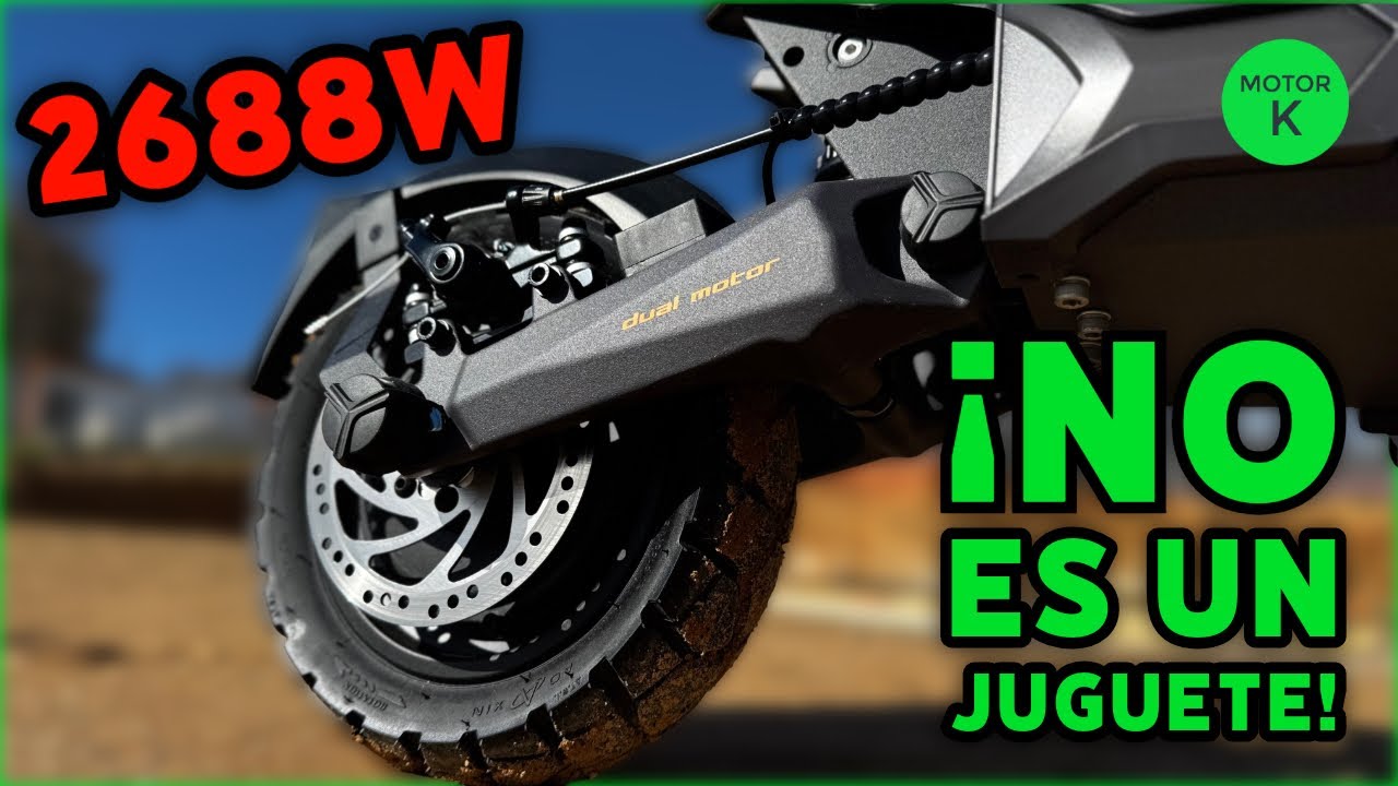 PATINETE ELÉCTRICO + 90 KM DUAL MOTOR 2688W ⚡ El patinete que NO es un juguete | MOTORK