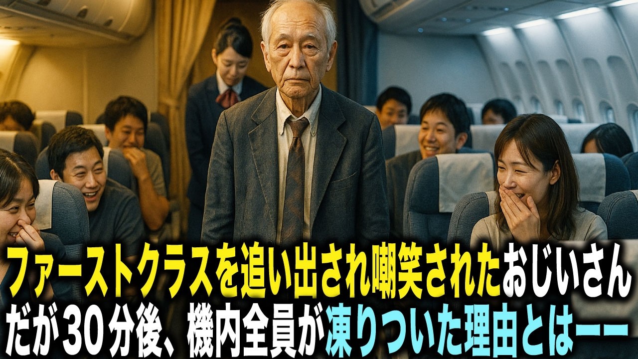 「エコノミーがお似合い」ファーストクラスを追い出されたおじいさん。だが30分後、機内全員が凍りついた理由とはーー。