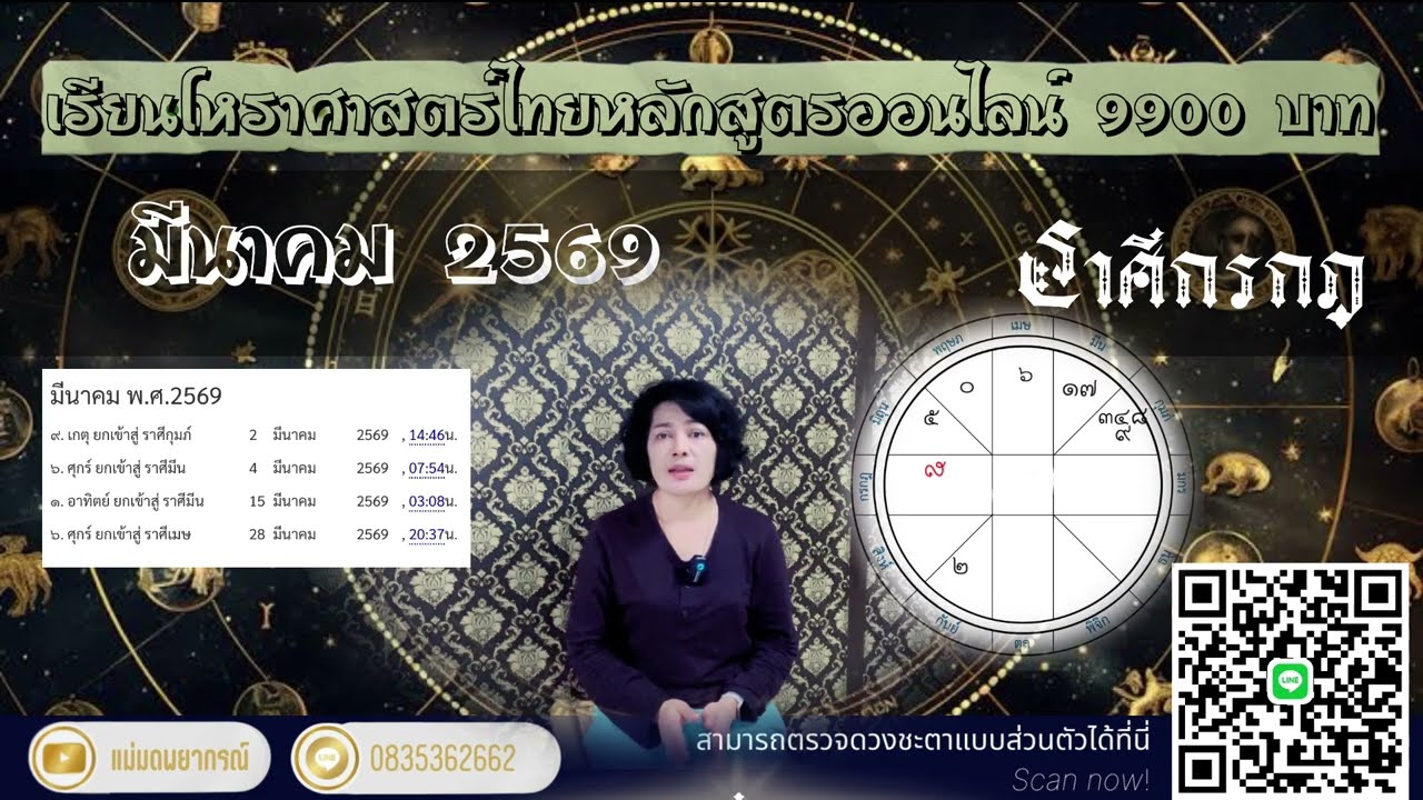 ♌ ราศีกรกฎ  มีนาคม 2569 ยิ่งเหนื่อยยิ่งดี  #astrology  #กรกฎ 