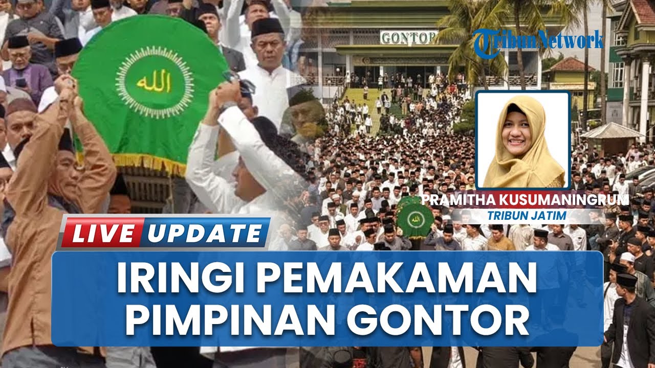 Penghormatan Terkahir, Ratrusan Santri Gontor Antar Prof KH Amal Fathullah Zarkasyi ke Pemakaman