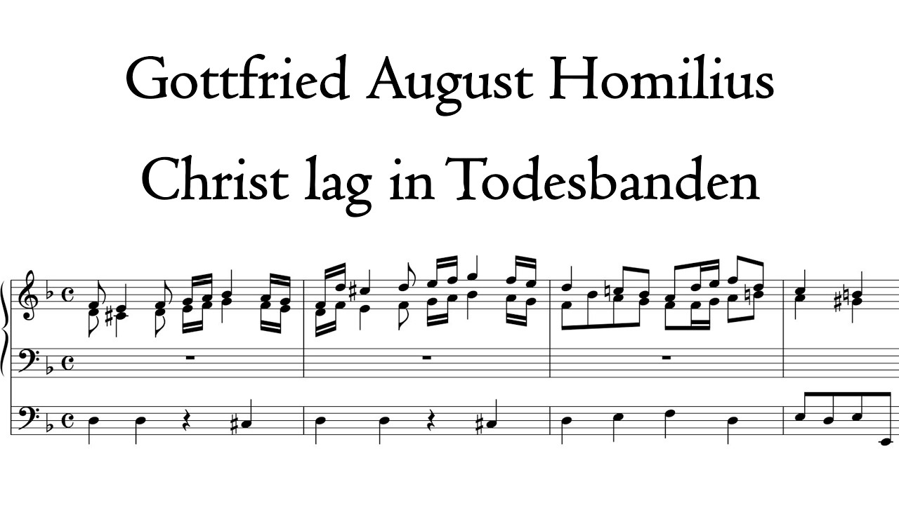 Homilius - Christ lag in Todesbanden - Metzler organ, Poblet, Hauptwerk