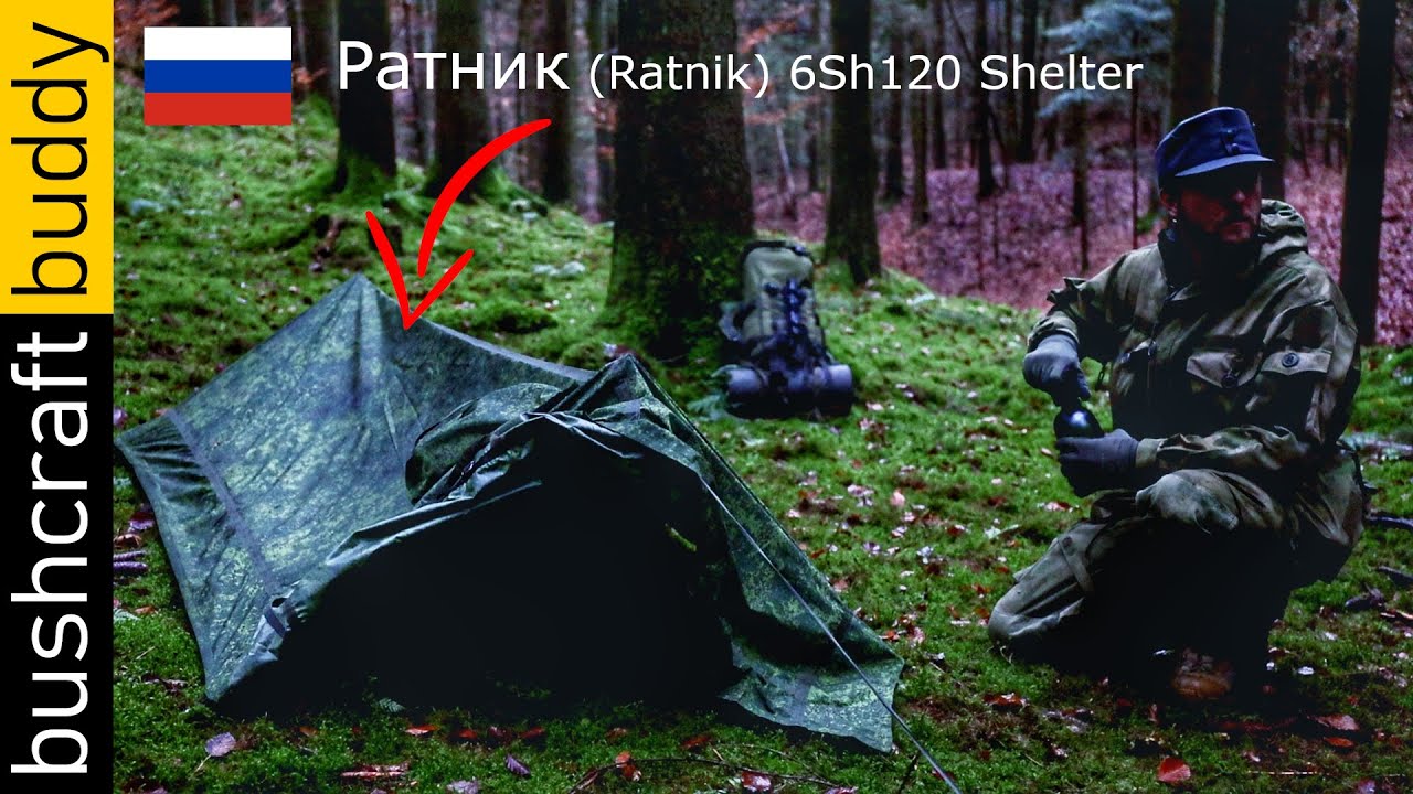 Russian Ратник RATNIK 6Sh120 Shelter Review, English Manual Translation, 1 & 2 Person Shelter Build