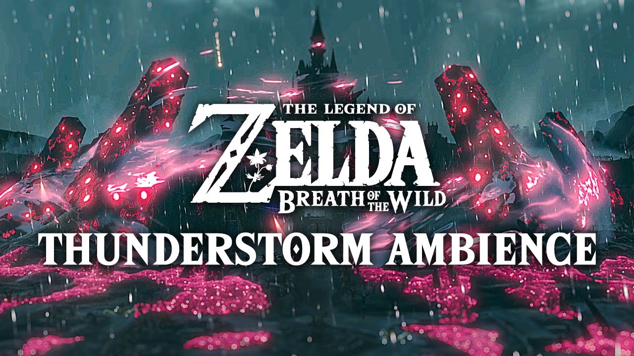 🏰 Storm over Hyrule Castle 🏰 Zelda Ambience & Optional Music