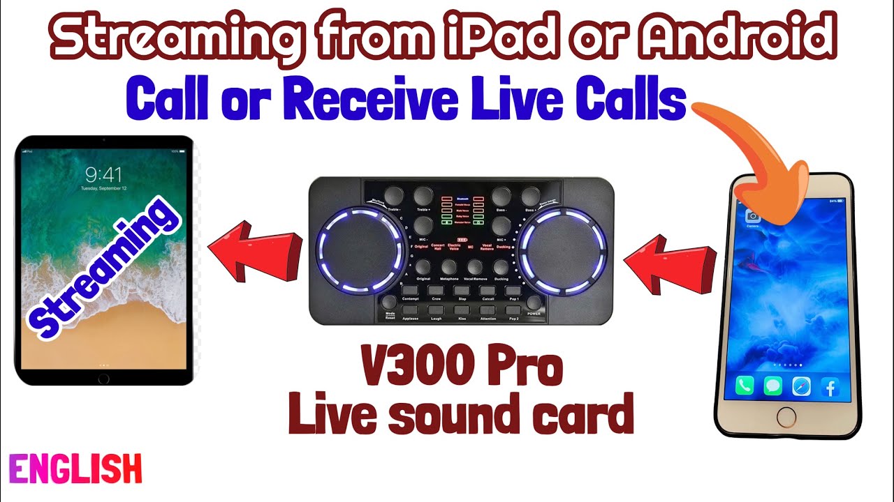 V300 Pro (Mickle MM-SCO1) - Call /Receive Live calls on Live Streaming from an iPad/Android devices
