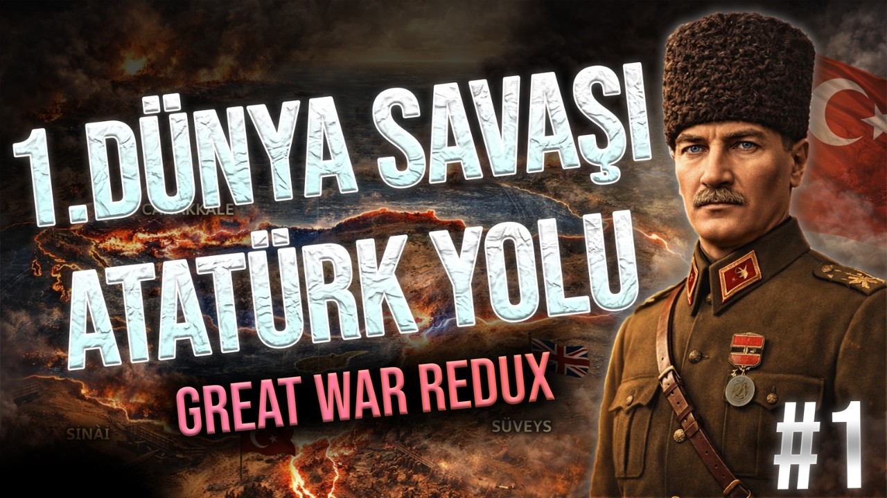 ATATÜRK OSMANLININ BAŞINDA | Hearts of Iron 4 - GREAT WAR REDUX | OSMANLI #1