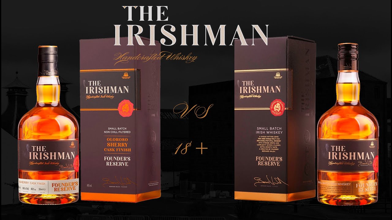 ЛИЦОМ К ЛИЦУ. Сравнение виски The Irishman Founder's Reserve Sherry Cask Finish и Founder's Reserve.