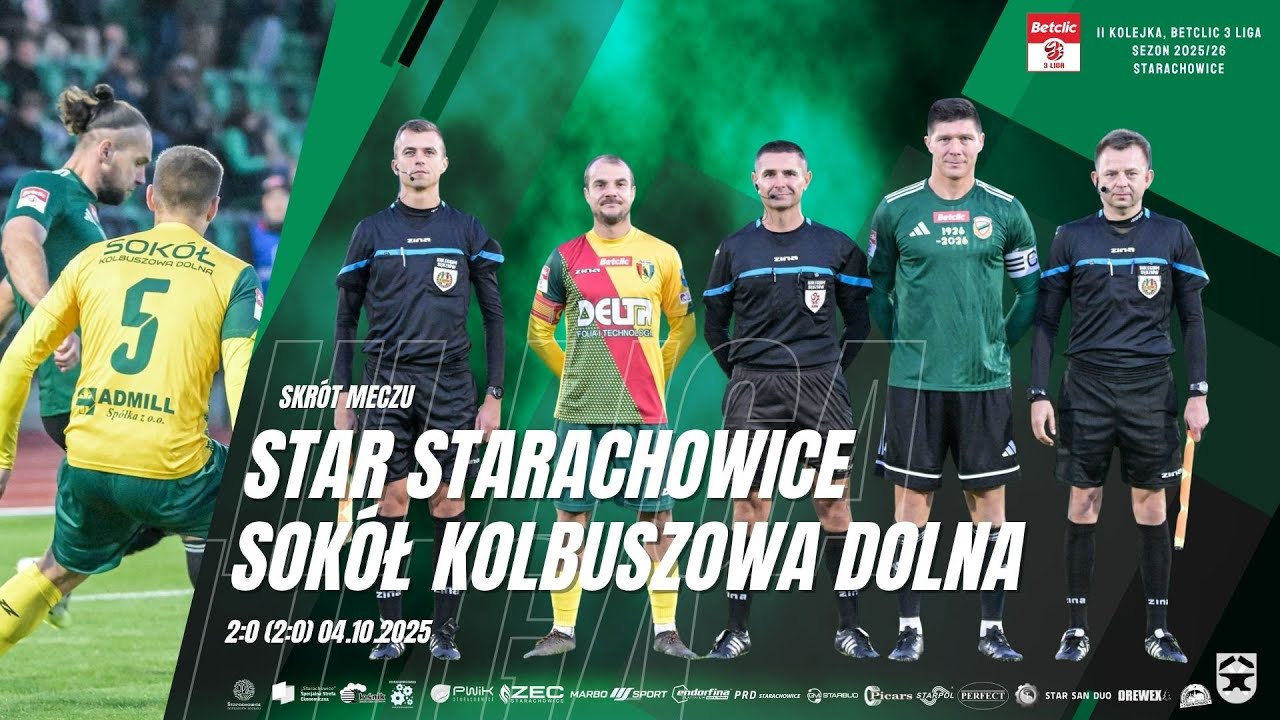 Star Starachowice - Sokół Kolbuszowa Dolna 2:0 (2:0) 04.10.2025