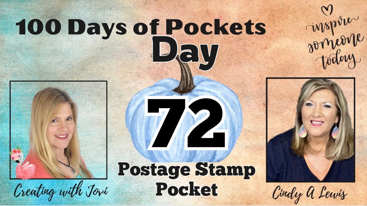 100 Days of Pockets DAY 72 Postage Stamp Pocket
