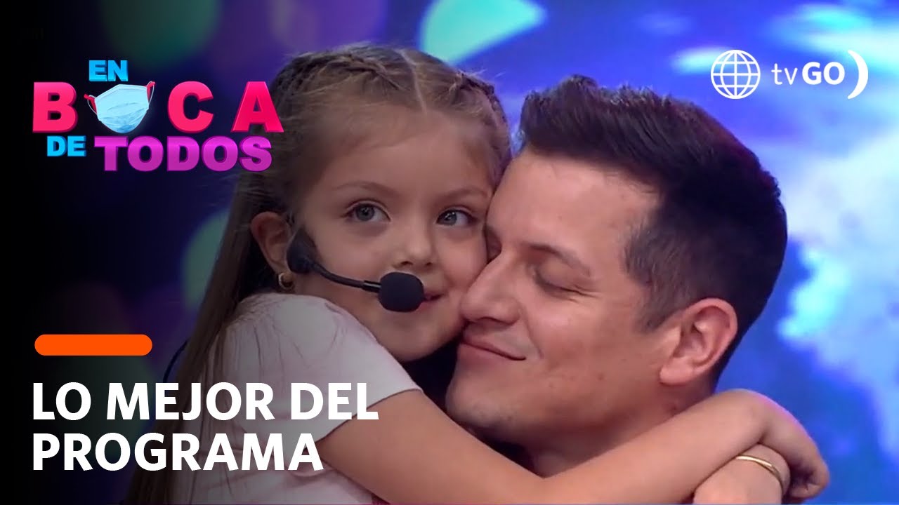 En Boca de Todos: Gino Pesaressi se emocionó al ver a su hija en el set por su cumpleaños(HOY)