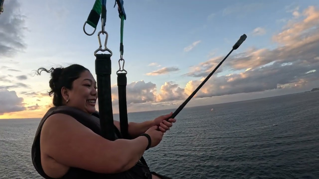 Parasailing with my wifey