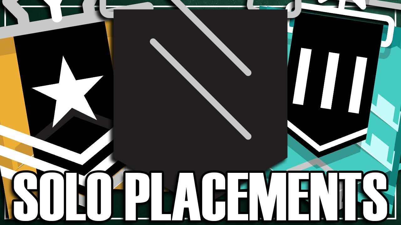Solo Smurf: The First Placement - Rainbow Six Siege