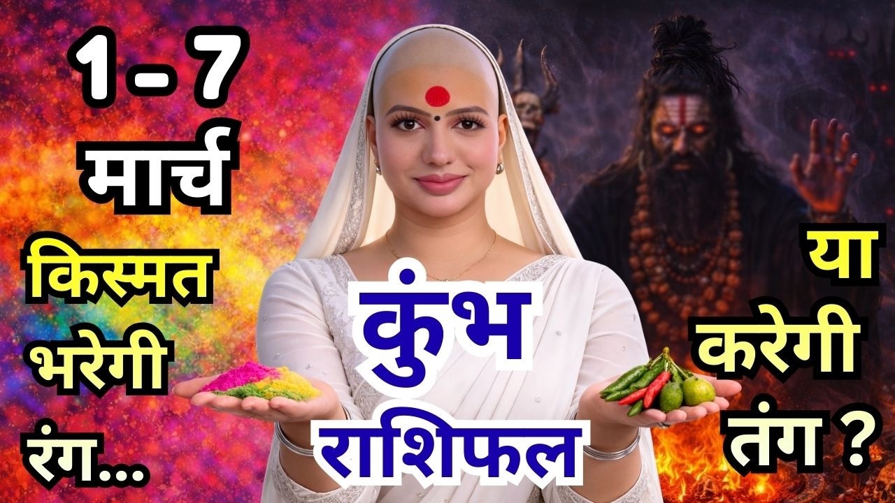 कुंभ 1-7 मार्च  राशिफल 2026 | मार्च राशिफल | कुंभ राशिफल | Kumbh rashifal | March rashifal