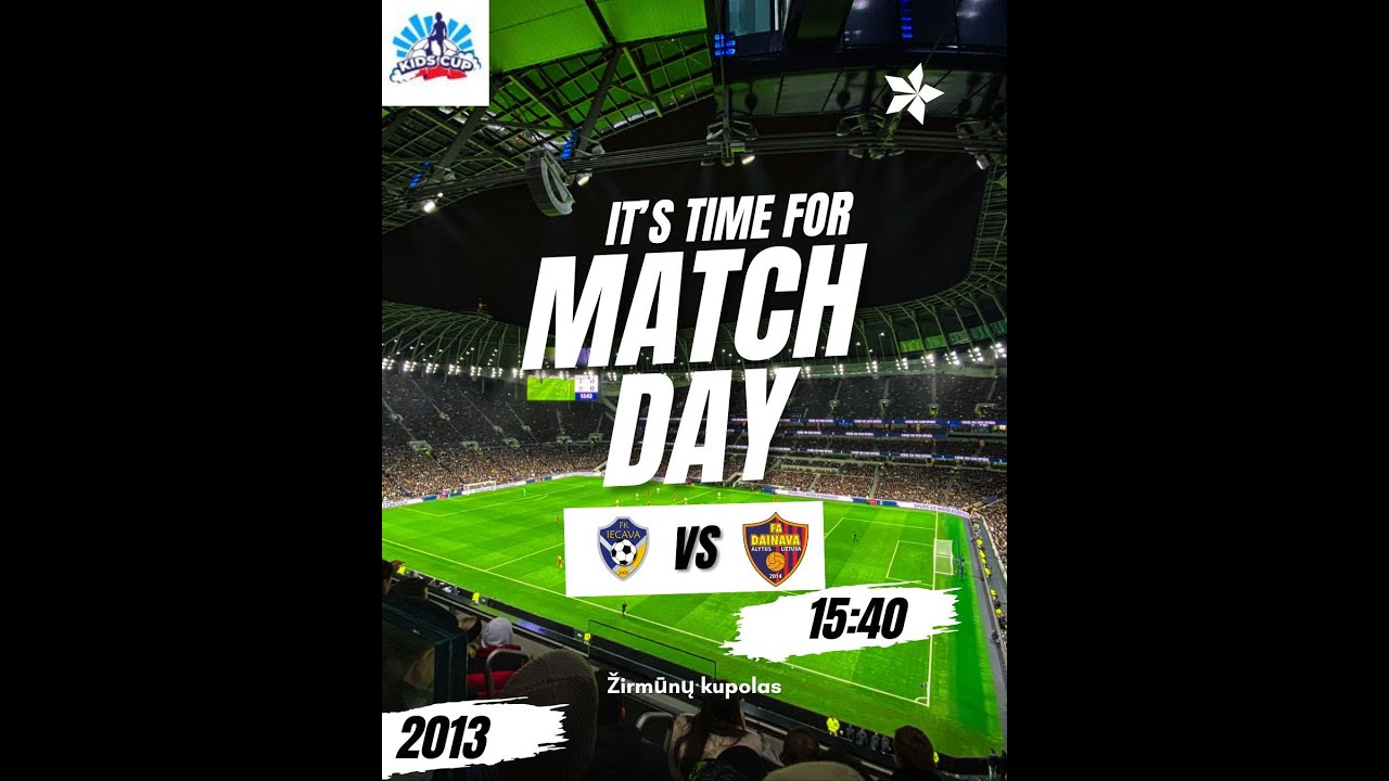 KIDS CUP 2k26 U13 FK Iecava vs FA Dainava