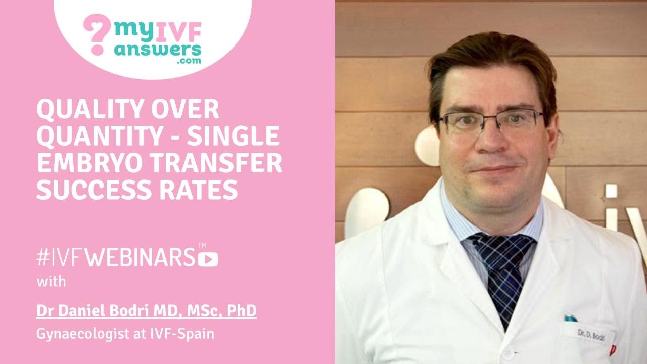 Quality over quantity - single embryo transfer (SET) success rates  #IVFWEBINARS