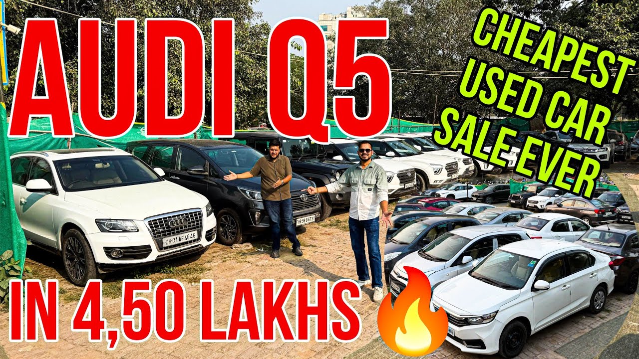 WORLD'S CHEAPEST AUDI Q5 FOR SALE, BIGGEST USED CAR SALE IN DELHI, Mota Bhai Gaadi wala