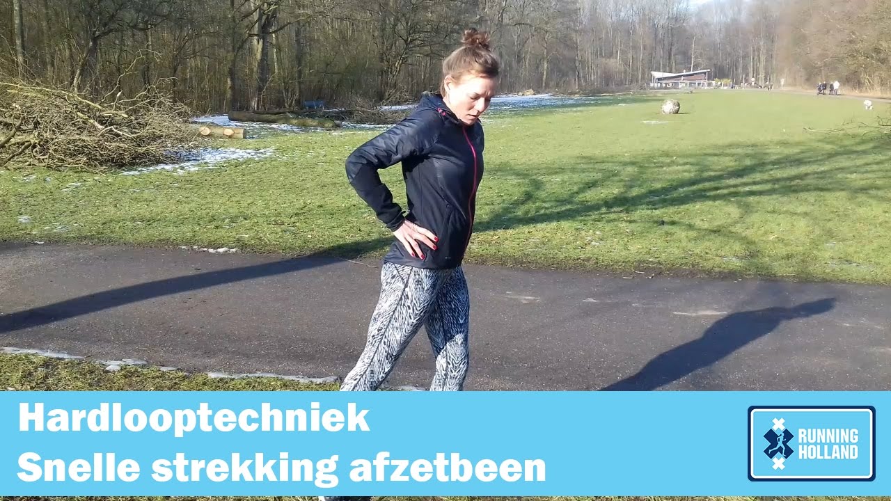 Hardlooptechniek - Snelle strekking afzetbeen (beter hardlopen)