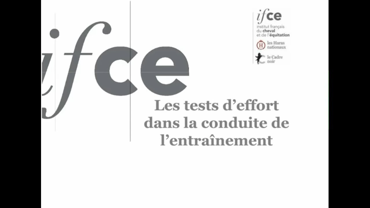 P. Galloux - Le test d'effort pour mieux entraîner le cheval