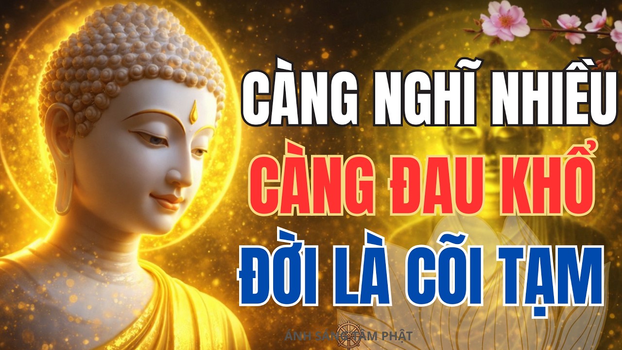 PHẬT DẠY: ĐỜI CHỈ LÀ TẠM  HÃY SỐNG AN VUI, CÀNG CHẤP, CÀNG NGHĨ NHIỀU, CON NGƯỜI CÀNG ĐAU KHỔ