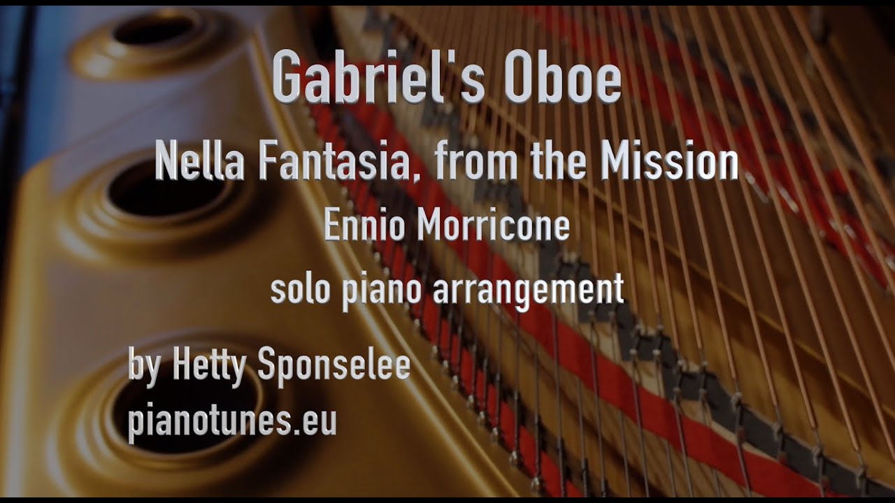 Gabriel's Oboe, piano solo, pianotunes