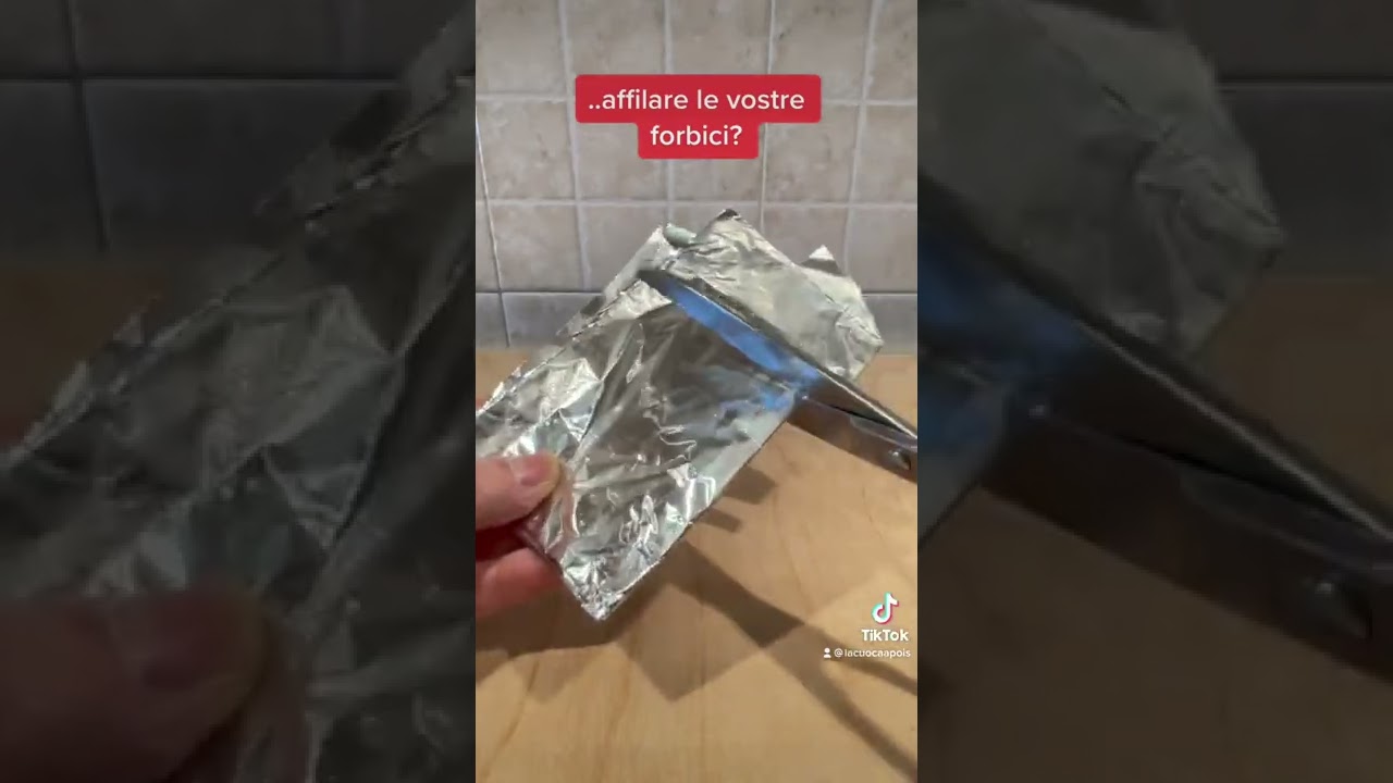 Conoscevate questo metodo per affilare le vostre forbici?