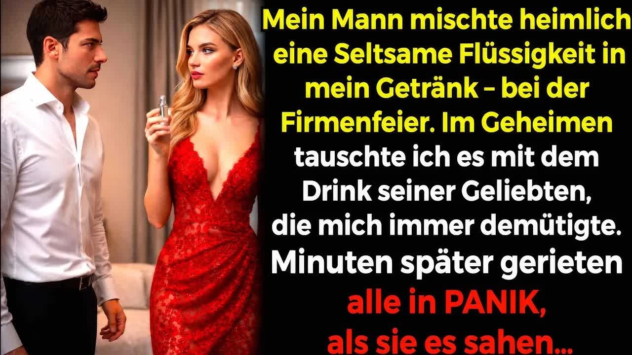 Ich tauschte mein Glas mit der Geliebten🍷 Sie trank die Seltsame Flüssigkeit – Alles explodiert