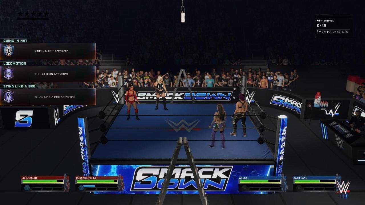 WWE 2K25 JUDGEMENT DAY LIV MORGAN ROXANNE PEREZ 🆚 THE KABUKI WARRIORS ASUKA KAIRI SANE LADDER MATCH