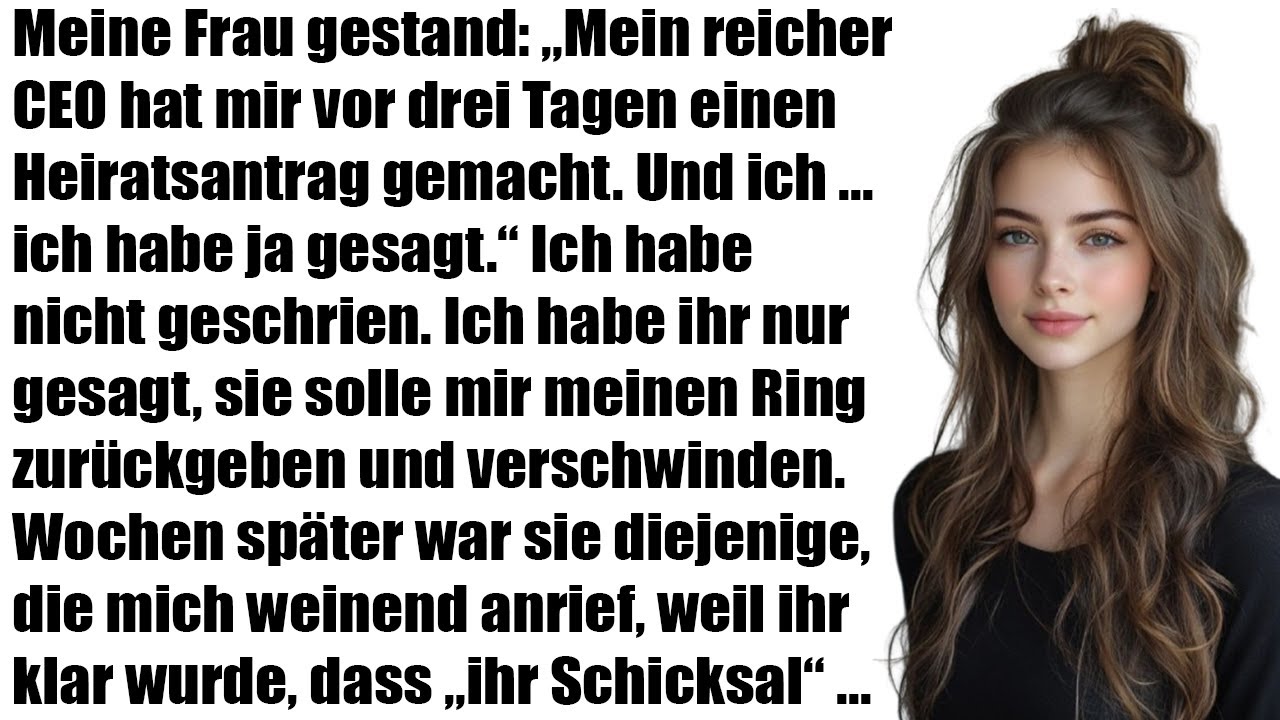 Meine Frau gestand: „Der reiche CEO machte mir einen Antrag – und ich sagte JA!“