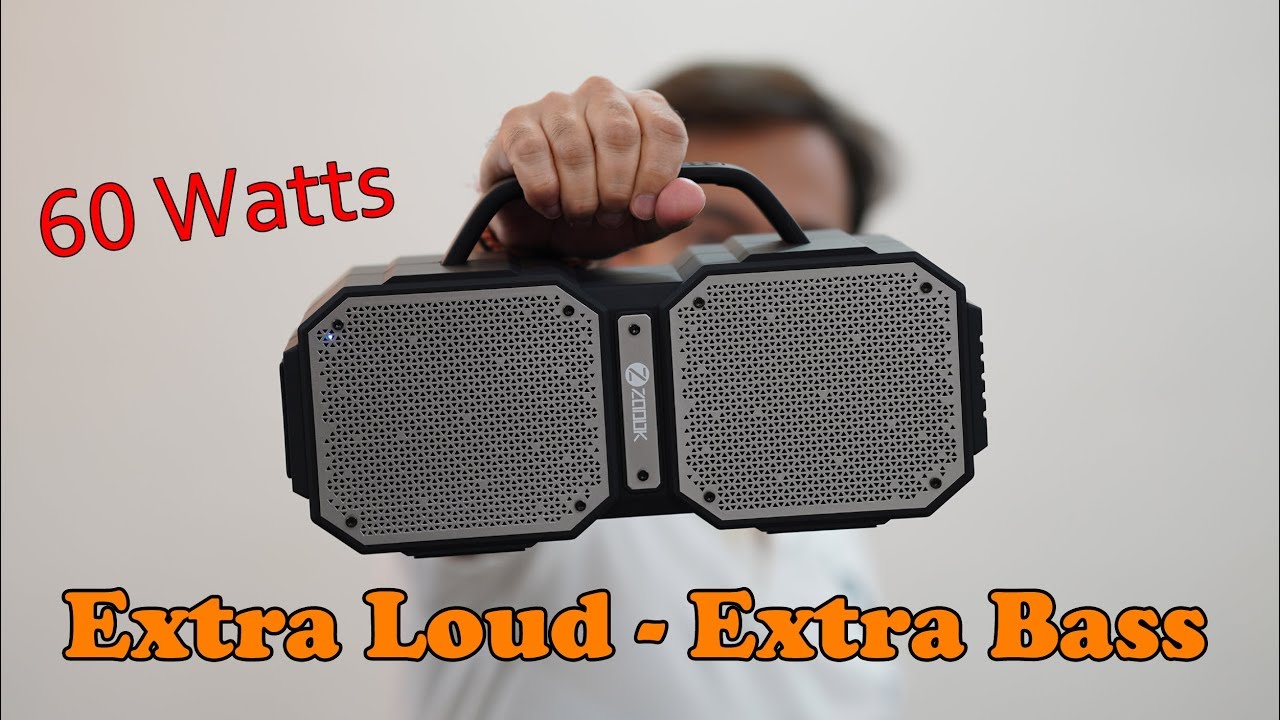 Zoook ZB-Rocker Volcano 60 Watts TWS Bluetooth Speaker - Perfect Party Speaker