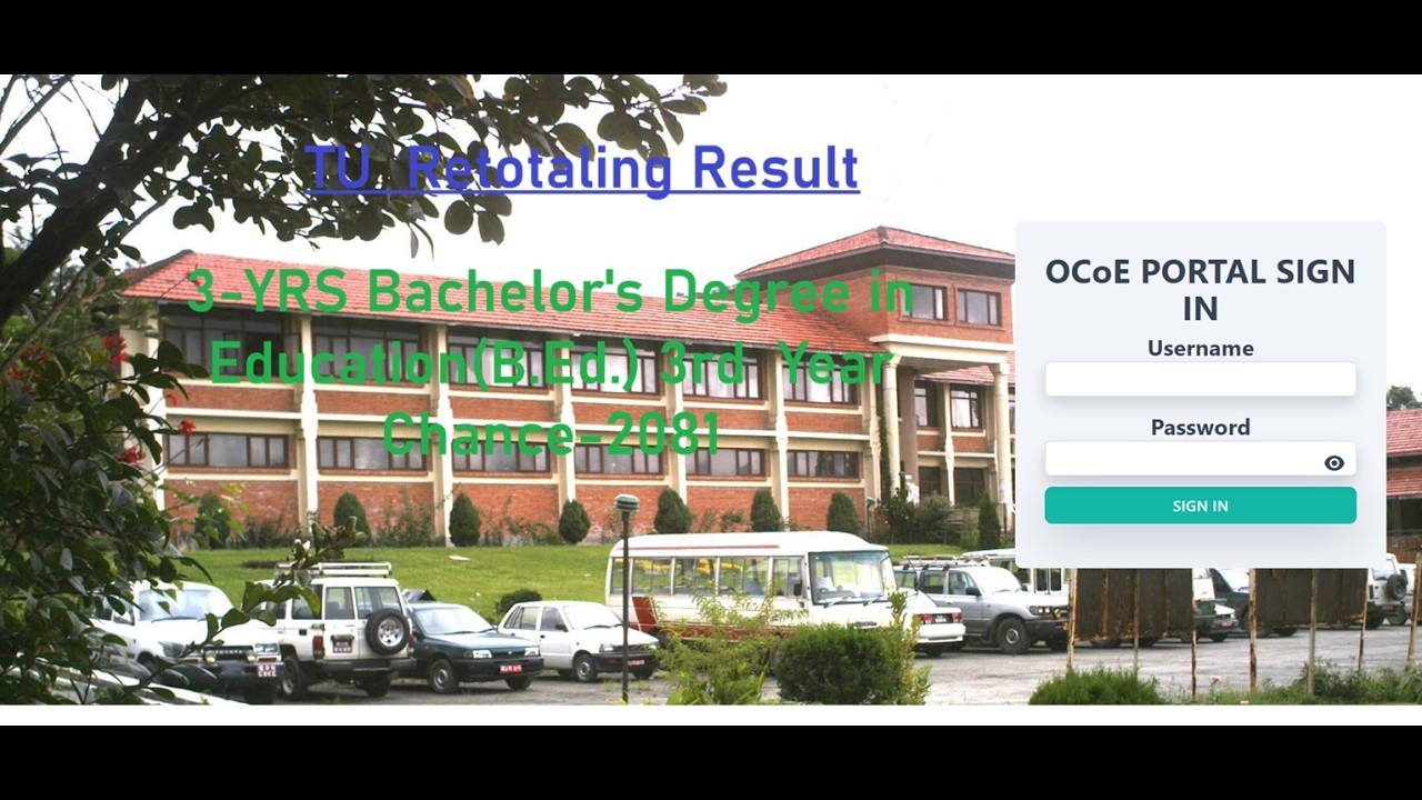 TU Retotaling Result Published: 3-Years B.Ed. Third Year Chance 2081