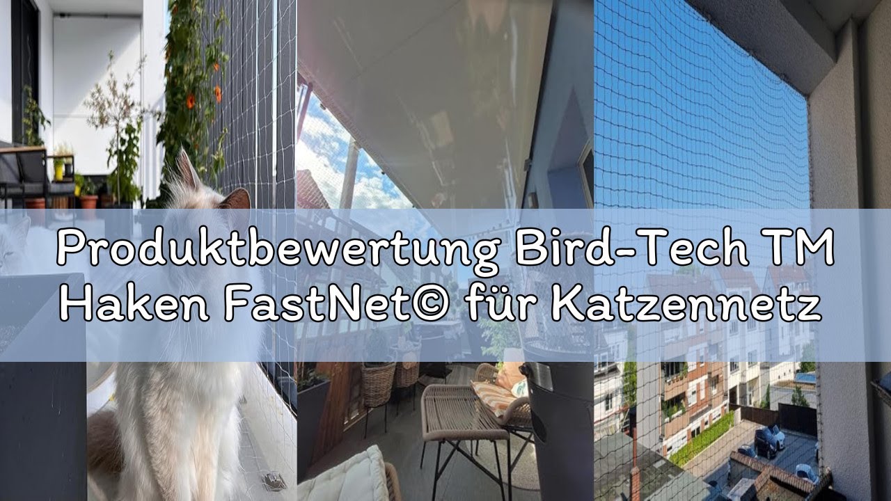 Produktbewertung Bird-Tech TM Haken FastNet© für Katzennetz für Balkon, 50 Stück + Transparent Klebe