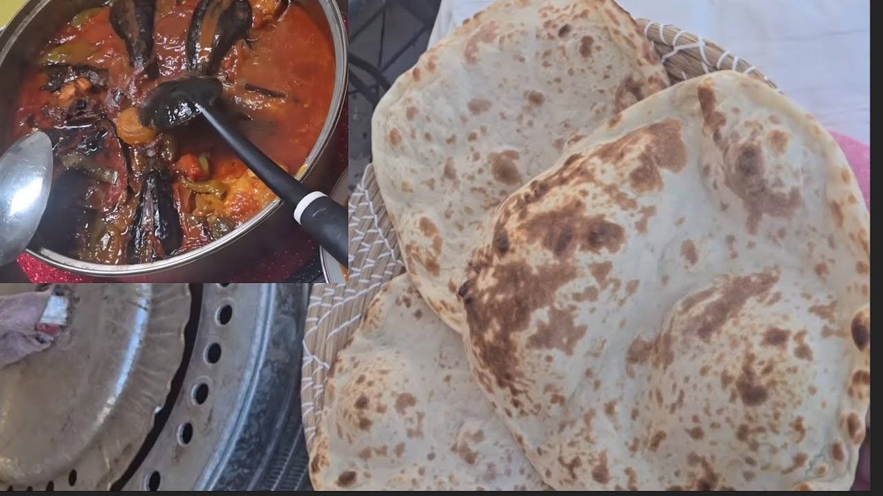 تبسي بيتنجان بطريقه جديده وسهله  خبز حار بنتور الغاز ولااروع اليوم صارت وياي عكوسيات وعدت التحضيرات