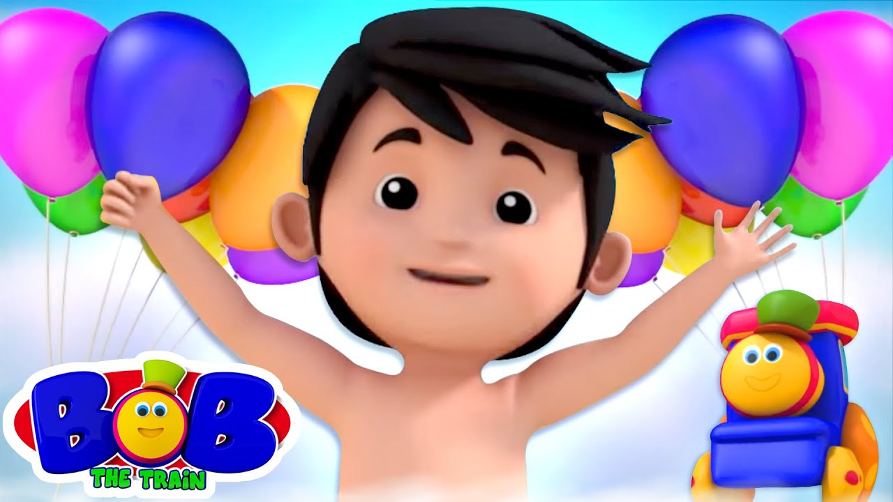 Balloon Race Song | Balloons for Kids | Bob The Train Nursery Rhymes & Kids Songs | Babies Cartoon