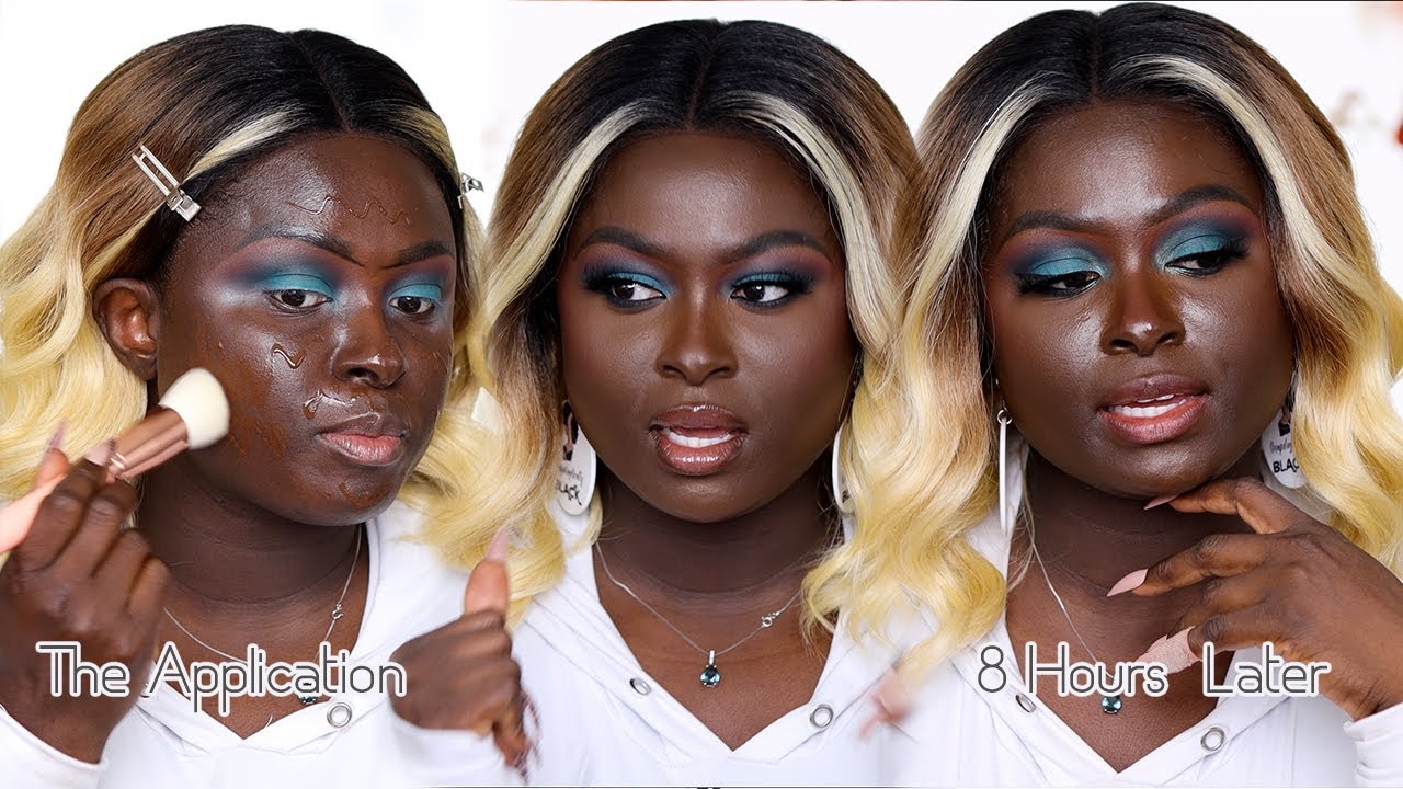 KVD Vegan Beauty True Portrait Foundation (Swatches, Application, Wear Test) | Ohemaa