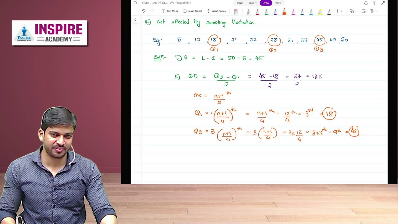 CMA Foundation Stats Lec 1 | MOD | June 26 Attempt |Prof Shubham Agarwal