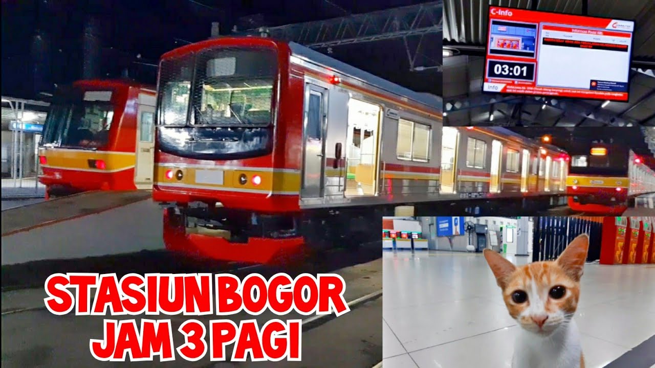 Suasana Stasiun Bogor Jam 3 Pagi, Stasiun Mulai Di Buka