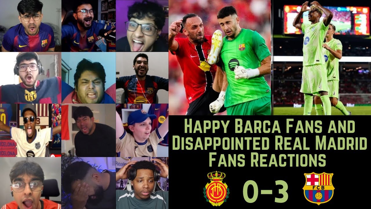 Happy Barca Fans and Disappointed Madrid Fans Reactions to MALLORCA 0-3 BARCELONA | La Liga 2025-26 