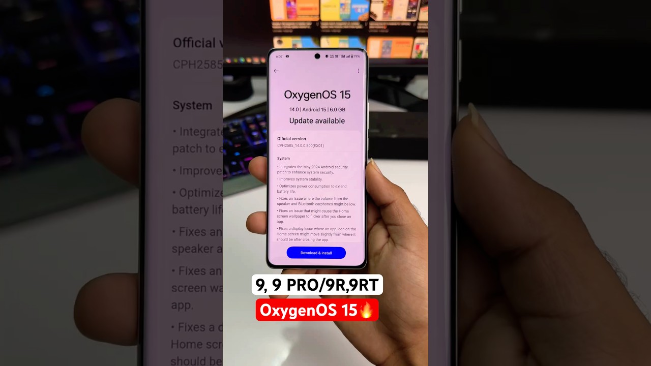Oneplus 9/9 Pro, 9R/9RT OxygenOS 15 Android 15 Update Features🔥