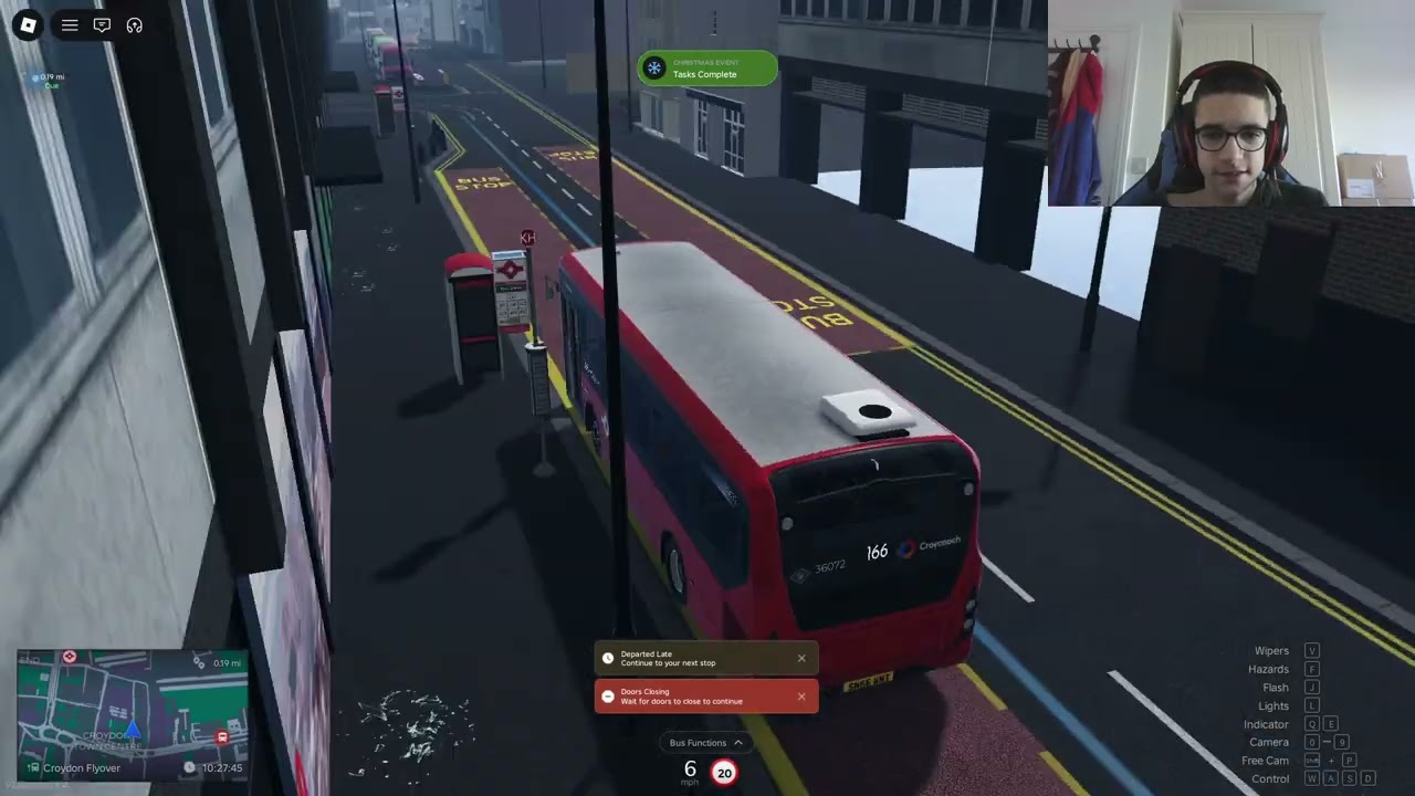 CroydonLTG Route: 166, to South Croydon Bus Garage