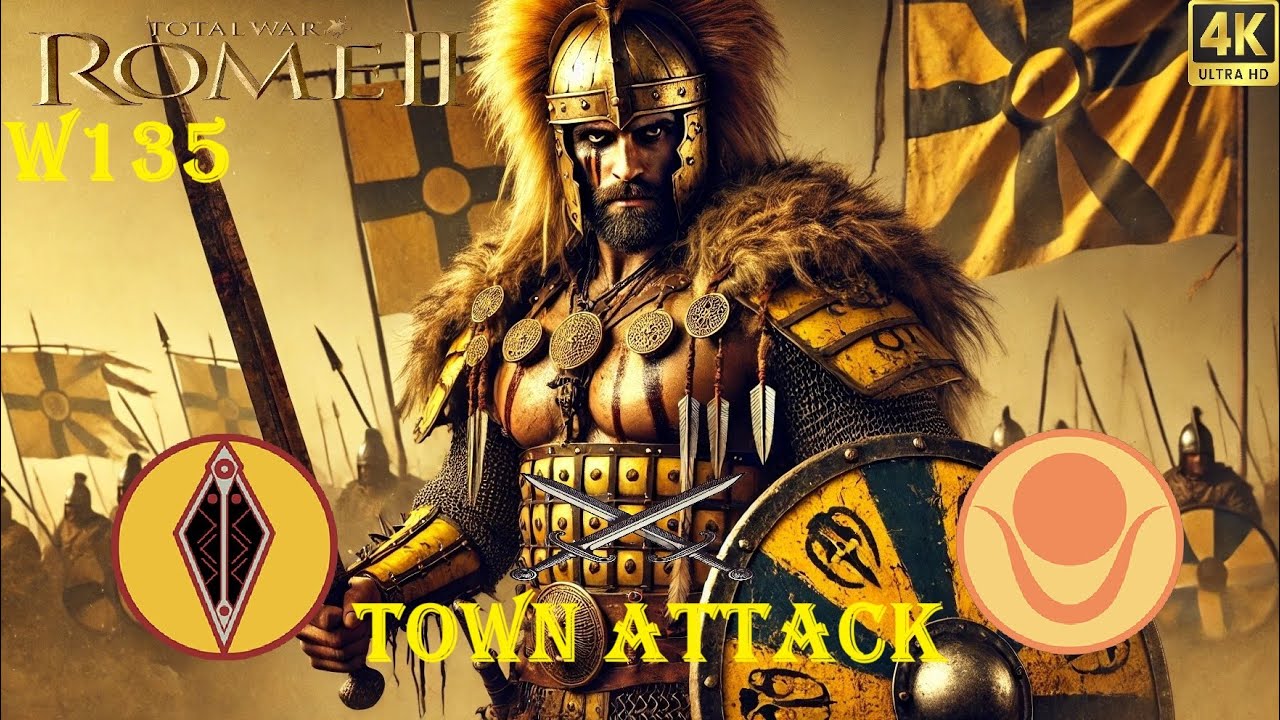 Decisive Win135 💪Town Attack🔥This is Total War LEGENDARY Lusitani Ep22 🤩 Rome2 Total War Series⚔