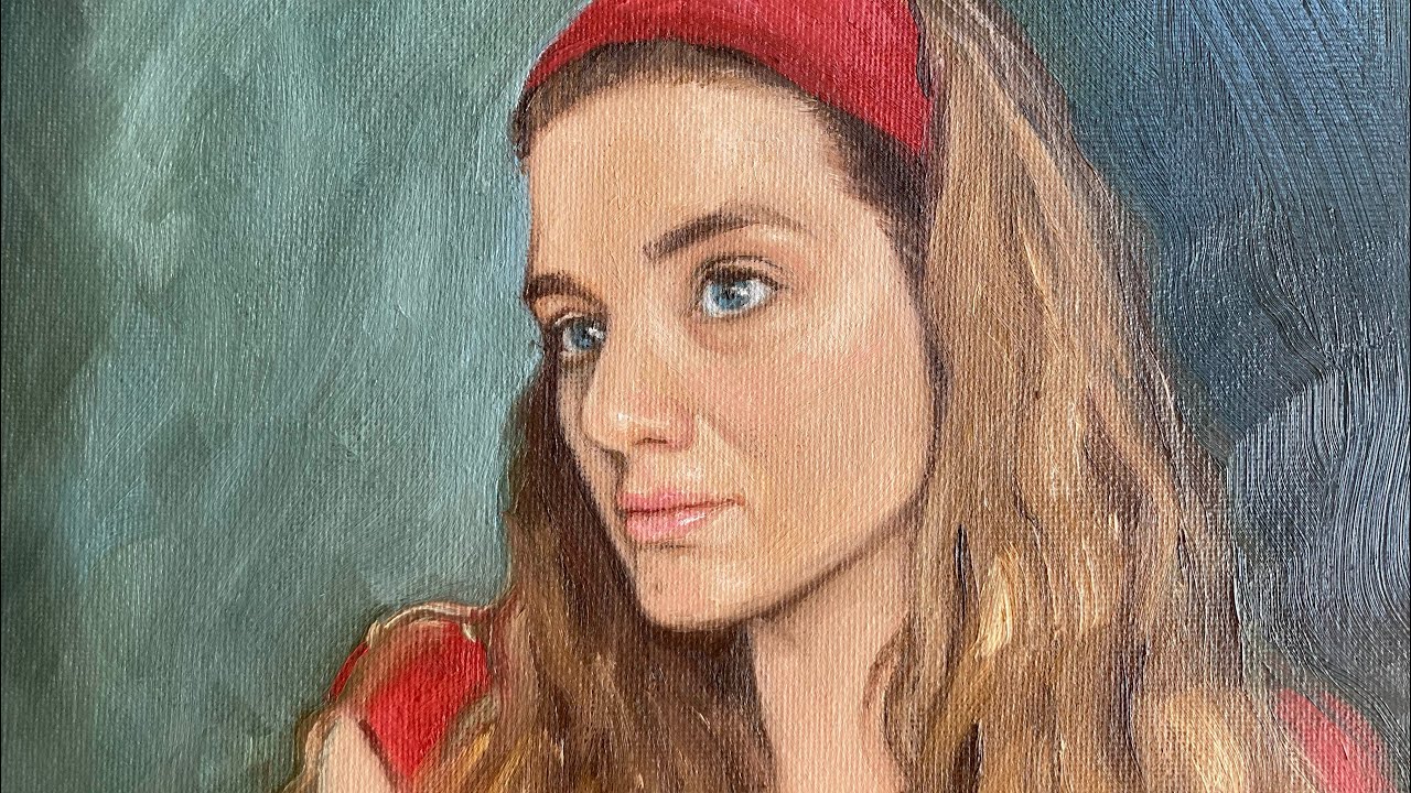 Painting my Self Portrait in Oil Paint