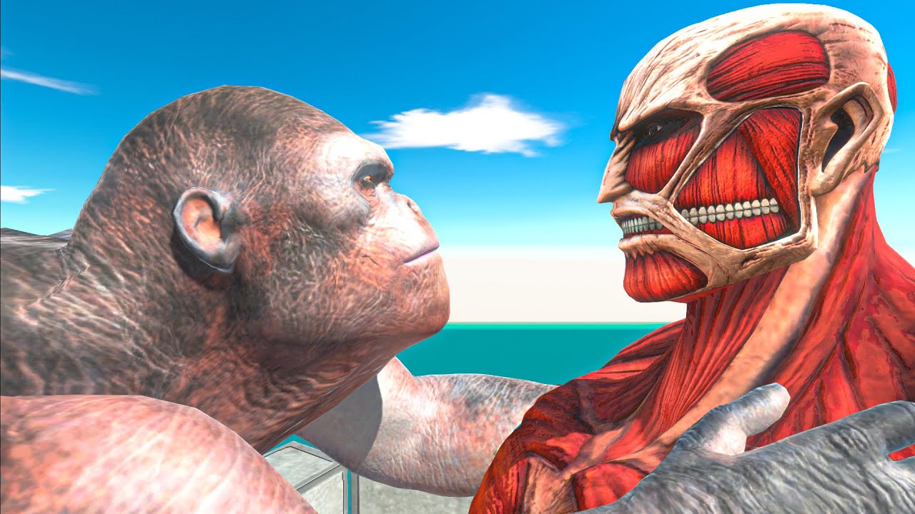 DON'T GO NEAR THE TITAN and Reach The Evolution Gate - Animal Revolt Battle Simulator