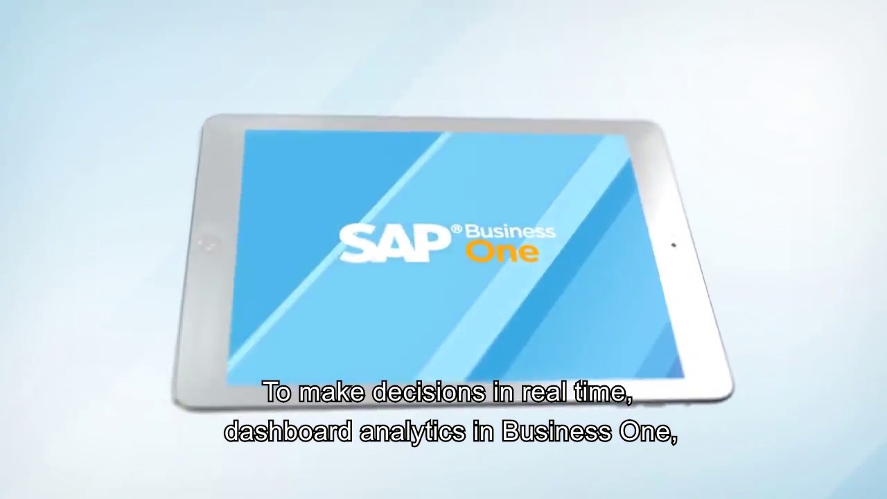 [EN] Dashboard analysis with SAP Business One powered by SAP HANA