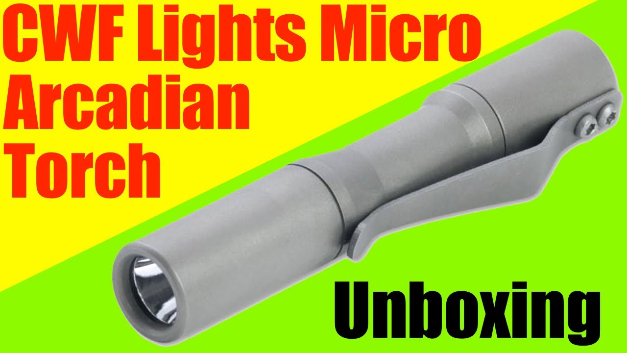 CWF Lights Micro Arcadian Stonewashed Titanium Click EDC Flashlight - Unboxing