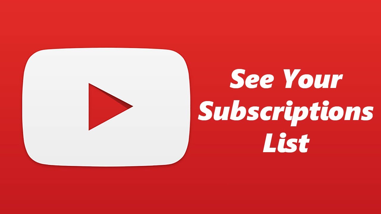 Как просмотреть список подписок на YouTube