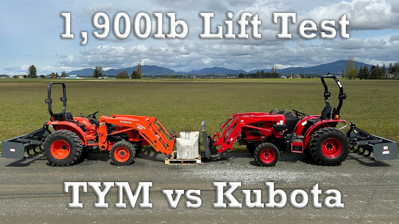 Compact Tractor Lift Test | TYM 2515h vs Kubota L2501