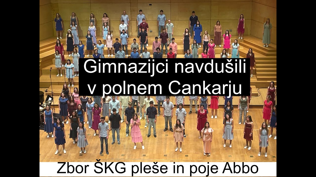 Abbin venček gimnazijcev ŠKG je v polnem Cankarju navdušil